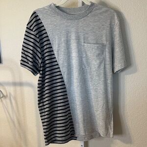 Blank‎ NYC Two-Tone Gray and Black Tee